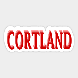 cortland text gradient Sticker